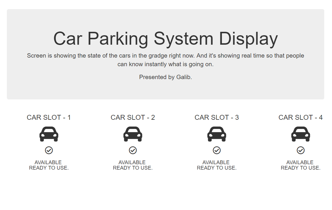 GitHub - Galibimtiaz/Smart-Car-Parking-Demo: This Is A Demo Project Of ...